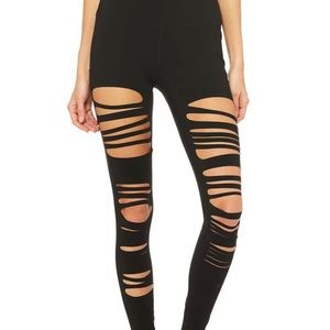 Alo Yoga Extreme ripped warrior legging size s